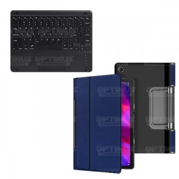 Kit Case Folio Protector + Teclado Mouse Touchpad Bluetooth para Tablet Lenovo Yoga Tab 11 2021 YT-J706F OPTIMUS TECHNOLOGY™ - 2