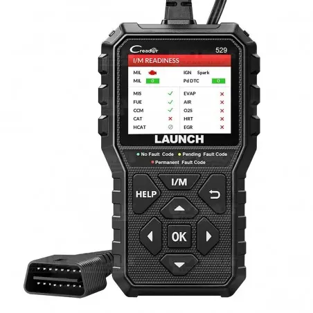 Escáner Automotriz OBD2 Scanner LAUNCH Code Reader CR529 Diagnostico de Estado para Vehiculos Carros Camiones Lector de Códigos
