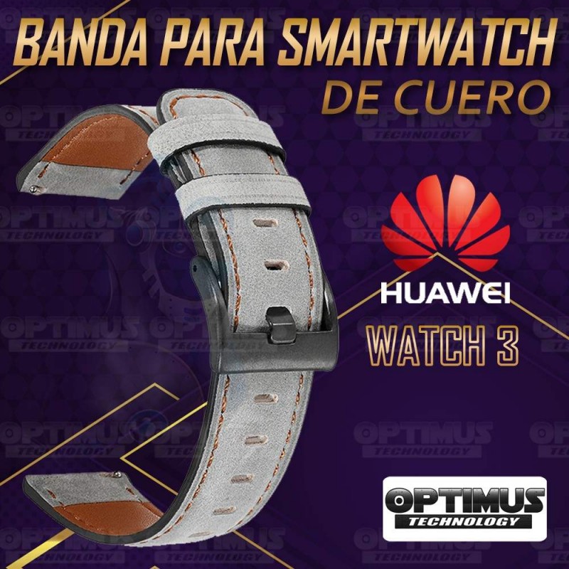 Pulso Manilla Correa De Cuero Smartwatch Huawei Watch 3 | OPTIMUS TECHNOLOGY™ | CRR-CRO-HW-3 |