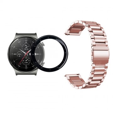 Vidrio Templado Cerámico Y Correa de Metal Acero Inoxidable Smartwatch Reloj Inteligente Huawei GT2 PRO OPTIMUS TECHNOLOGY™ - 13