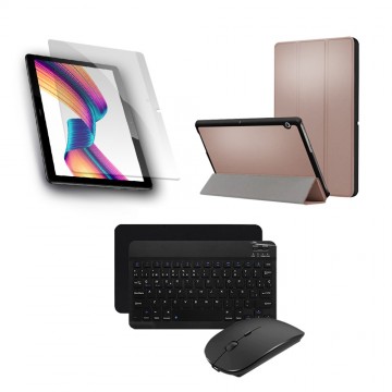 Kit Vidrio templado + Case Forro Protector + Teclado y Mouse Ratón Bluetooth para Tablet Huawei T3-10 OPTIMUS TECHNOLOGY™ - 12