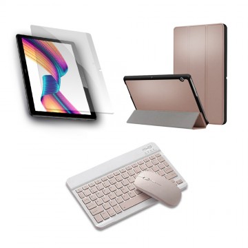 Kit Vidrio templado + Case Forro Protector + Teclado y Mouse Ratón Bluetooth para Tablet Huawei T3-10 OPTIMUS TECHNOLOGY™ - 13