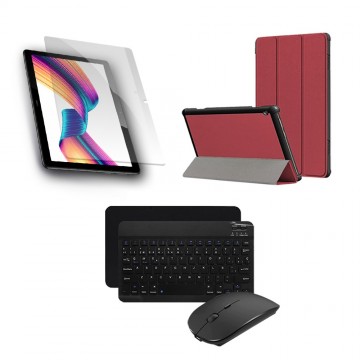 Kit Vidrio templado + Case Forro Protector + Teclado y Mouse Ratón Bluetooth para Tablet Huawei T3-10 OPTIMUS TECHNOLOGY™ - 19