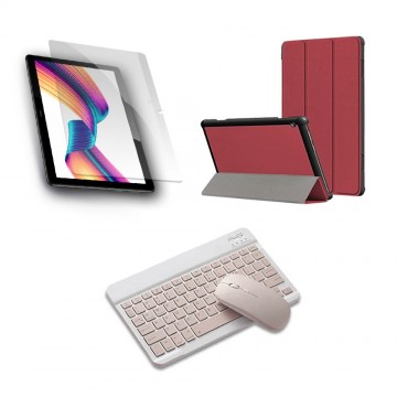 Kit Vidrio templado + Case Forro Protector + Teclado y Mouse Ratón Bluetooth para Tablet Huawei T3-10 OPTIMUS TECHNOLOGY™ - 20
