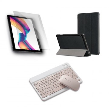 Kit Vidrio templado + Case Forro Protector + Teclado y Mouse Ratón Bluetooth para Tablet Huawei T3-10 OPTIMUS TECHNOLOGY™ - 23
