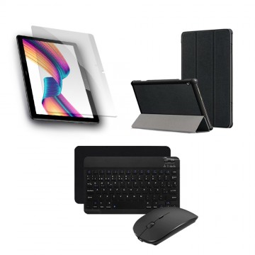 Kit Vidrio templado + Case Forro Protector + Teclado y Mouse Ratón Bluetooth para Tablet Huawei T3-10 OPTIMUS TECHNOLOGY™ - 24
