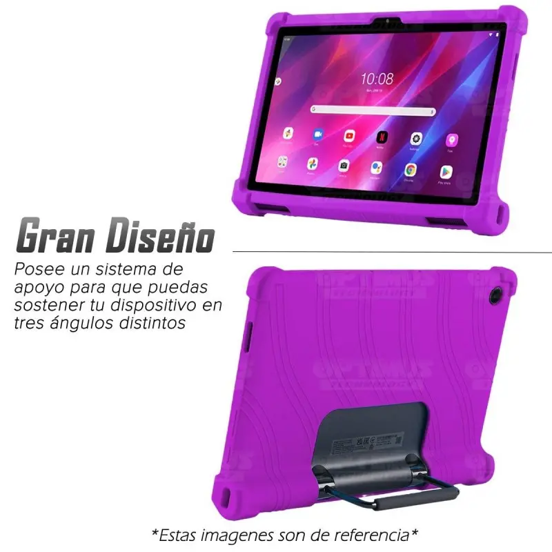 Estuche Case protector de goma Tablet Lenovo Yoga Tab 11 2021 YT-J706F Anti golpes con soporte OPTIMUS TECHNOLOGY™ - 17