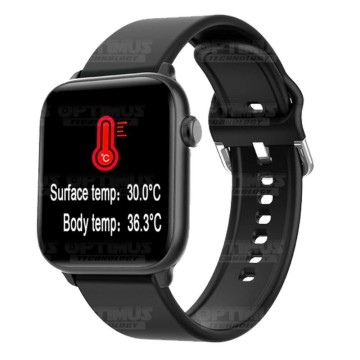 Smartwatch Reloj Inteligente OPTIMUS WATCH™ (KW37 PRO) Mide Temperatura Presión Arterial y Ritmo Cardíaco OPTIMUS TECHNOLOGY™ -
