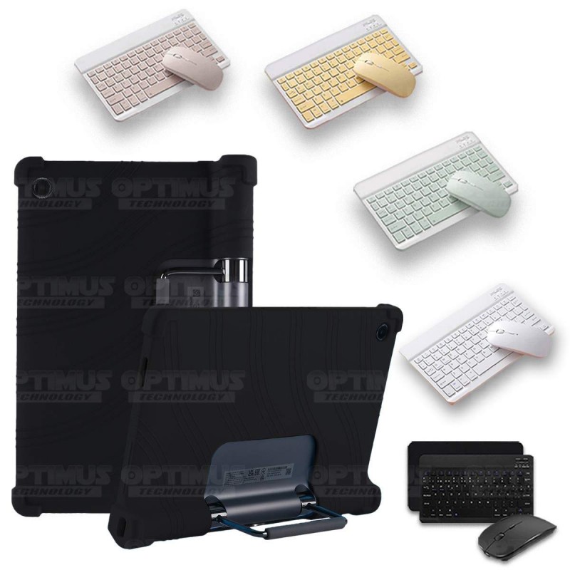 Kit Case Forro Protector Antigolpes + Teclado y Mouse Bluetooth Tablet Lenovo Yoga Tab 11 2021 YT-J706F OPTIMUS TECHNOLOGY™ - 30