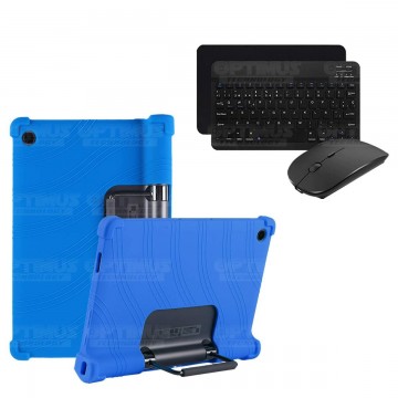 Kit Case Forro Protector Antigolpes + Teclado y Mouse Bluetooth Tablet Lenovo Yoga Tab 11 2021 YT-J706F OPTIMUS TECHNOLOGY™ - 2