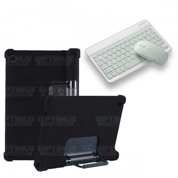 Kit Case Forro Protector Antigolpes + Teclado y Mouse Bluetooth Tablet Lenovo Yoga Tab 11 2021 YT-J706F OPTIMUS TECHNOLOGY™ - 8