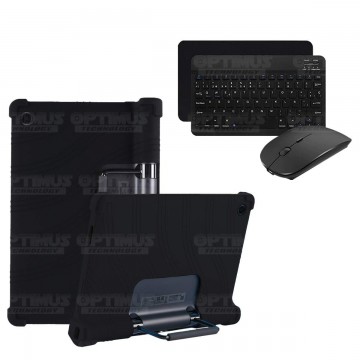 Kit Case Forro Protector Antigolpes + Teclado y Mouse Bluetooth Tablet Lenovo Yoga Tab 11 2021 YT-J706F OPTIMUS TECHNOLOGY™ - 9