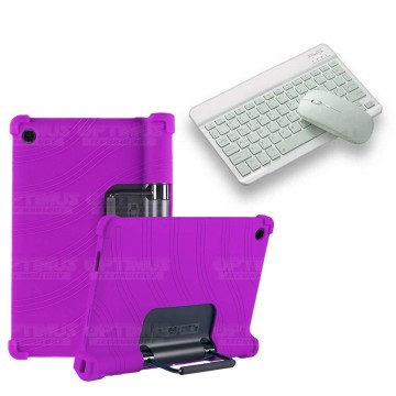 Kit Case Forro Protector Antigolpes + Teclado y Mouse Bluetooth Tablet Lenovo Yoga Tab 11 2021 YT-J706F OPTIMUS TECHNOLOGY™ - 13