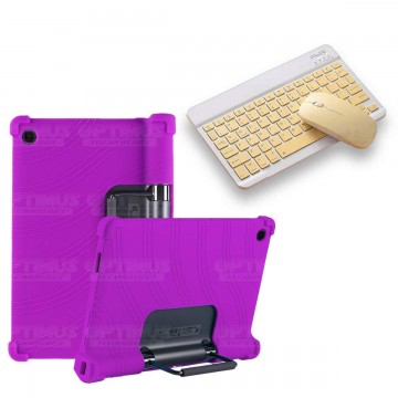 Kit Case Forro Protector Antigolpes + Teclado y Mouse Bluetooth Tablet Lenovo Yoga Tab 11 2021 YT-J706F OPTIMUS TECHNOLOGY™ - 14