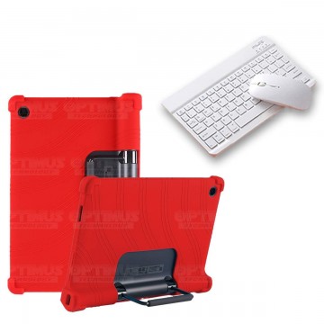 Kit Case Forro Protector Antigolpes + Teclado y Mouse Bluetooth Tablet Lenovo Yoga Tab 11 2021 YT-J706F OPTIMUS TECHNOLOGY™ - 16