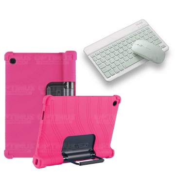 Kit Case Forro Protector Antigolpes + Teclado y Mouse Bluetooth Tablet Lenovo Yoga Tab 11 2021 YT-J706F OPTIMUS TECHNOLOGY™ - 23