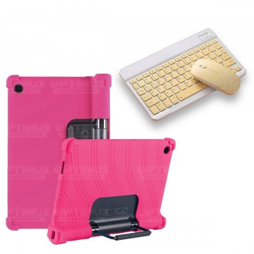 Kit Case Forro Protector Antigolpes + Teclado y Mouse Bluetooth Tablet Lenovo Yoga Tab 11 2021 YT-J706F OPTIMUS TECHNOLOGY™ - 24