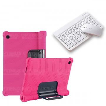 Kit Case Forro Protector Antigolpes + Teclado y Mouse Bluetooth Tablet Lenovo Yoga Tab 11 2021 YT-J706F OPTIMUS TECHNOLOGY™ - 25