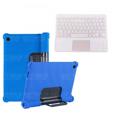 Kit Estuche Protector Antigolpes + Teclado Mouse Touchpad Bluetooth Lenovo Yoga Tab 11 2021 YT-J706F OPTIMUS TECHNOLOGY™ - 3