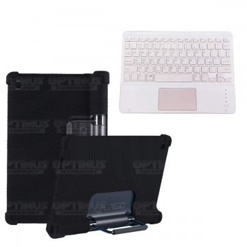 Kit Estuche Protector Antigolpes + Teclado Mouse Touchpad Bluetooth Lenovo Yoga Tab 11 2021 YT-J706F OPTIMUS TECHNOLOGY™ - 4