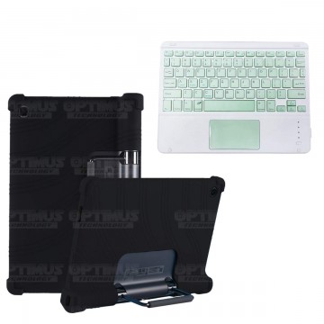 Kit Estuche Protector Antigolpes + Teclado Mouse Touchpad Bluetooth Lenovo Yoga Tab 11 2021 YT-J706F OPTIMUS TECHNOLOGY™ - 6