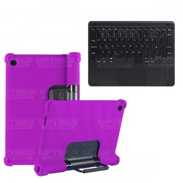 Kit Estuche Protector Antigolpes + Teclado Mouse Touchpad Bluetooth Lenovo Yoga Tab 11 2021 YT-J706F OPTIMUS TECHNOLOGY™ - 8