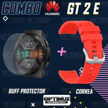 Buff Film Screen Protector Y Correa Smartwatch Reloj Inteligente Huawei Gt2E | OPTIMUS TECHNOLOGY™ | CRR-BFF-HW-GT2E |