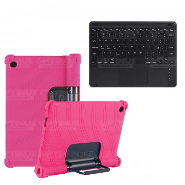 Kit Estuche Protector Antigolpes + Teclado Mouse Touchpad Bluetooth Lenovo Yoga Tab 11 2021 YT-J706F OPTIMUS TECHNOLOGY™ - 14