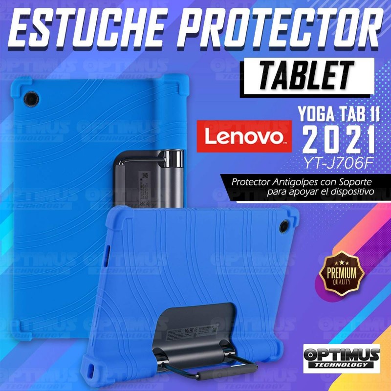 Kit Estuche Protector Antigolpes + Teclado Mouse Touchpad Bluetooth Lenovo Yoga Tab 11 2021 YT-J706F OPTIMUS TECHNOLOGY™ - 18